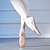 ieftine haine de dans-pantofi de balet de damă pantofi de vârf în vârf de dans și pentru degete tampoane moi rechizite antrenament performanță antrenament panglici toc plat roz șiret pentru adulți / satin