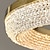 baratos Candeeiros de Lustre-60 cm candelabro anel pingente luz led aço inoxidável galvanizado 220-240v