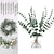 ieftine Plante Artificiale-10 bucăți 16,7 inchi plante artificiale decorațiuni pentru acasă peretele petrecerii de nuntă frunze decorative frunze artificiale afișaj de masă, flori false pentru nuntă arc grădină perete decorare