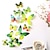 cheap Home &amp; Garden-three-dimensional wall stickers simulation butterfly color printing butterfly wedding room decoration tv background  living room decorations