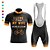 cheap Cycling Clothing-21Grams Men&#039;s Short Sleeve Cycling Jersey with Bib Shorts Mountain Bike MTB Road Bike Cycling Winter Black Green Purple Graphic Patterned Bike Spandex Polyester Clothing Suit 3D Pad Breathable Quick