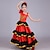 abordables Disfraces de bailarín-Chica Señorita flamenca Baile Traje de baile de tango Elegante Poliéster Rojo Falda / Niños