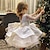 cheap Girls&#039; Dresses-Kids Little Girls&#039; Dress Sequin Party Birthday Ruffle White Yellow Organza Satin Long Sleeve Princess Dresses 3-12 Years