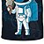 abordables Visión 3D y Geometría del Niño-Chico 3D Astronauta Camiseta Manga Corta Impresión 3D Verano Primavera Activo Deportes Moda Niños 3-12 años Exterior Diario Interior Ajuste regular