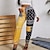 cheap Women&#039;s Sweatpants &amp; Joggers-Women&#039;s Sweatpants Joggers Polyester Pocket Print Mid Waist Ankle-Length Yellow Summer