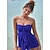 cheap Swimwear-Women&#039;s Swimwear Tankini 2 Piece Normal Swimsuit High Waisted Solid Color Green Black Rosy Pink Khaki Royal Blue Padded V Wire Bathing Suits Sports Vacation Sexy / Strap / New / Padded Bras / Strap