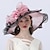 voordelige Feesthoeden-hoed Organza Bruiloft Kentucky Derby Melbourne Cup Zoete stijl Bruids Met Appliqués Helm Hoofddeksels