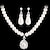 levne Sady šperků-1 balení Sady šperků For Dámské Syntetický diamant Bílá Párty a večerní akce Festival Napodobenina perel Klasika Kytky
