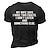 cheap Men&#039;s Tees &amp; Tank Tops-Men&#039;s Unisex T shirt Tee 3D Print Graphic Prints Letter Crew Neck Street Daily Print Short Sleeve Tops Designer Casual Big and Tall Papa T Shirts Black Gray Army Green / Summer / Summer