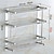 cheap Shower Caddy-Shower Caddy Floating Shelves With Towel Bar 1-3 Layers Premium SUS 304 Contemporary Stainless Steel 1pc Wall Mounted
