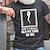 billige Casual T-skjorter for menn-Herre T skjorte Grafisk Bokstaver Crew-hals Trykt mønster Gate Avslappet Kortermet Trykt mønster Klær Mote Designer Klassisk Bekvem