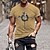 hesapli Erkek Tişörtleri ve Atletleri-Erkek T gömlek Krzyż Yuvarlak Yaka Siyah Havuz Gri Ordu Yeşili Haki Kısa Kollu Sıcak Baskı Günlük Desen Üstler Temel Basit / Yaz
