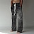cheap Beach Pants-Men&#039;s Trousers Beach Pants 3D Print Front Pocket Straight Leg Graphic Prints Poker Comfort Soft Casual Daily Beach Fashion Casual Blue Dark Gray