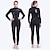 cheap Wetsuits &amp; Diving Suits-Dive&amp;Sail Women&#039;s Full Wetsuit 5mm SCR Neoprene Diving Suit Thermal Warm UPF50+ Quick Dry High Elasticity Long Sleeve Full Body Back Zip - Swimming Diving Surfing Scuba Solid Color Winter Spring