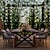 billiga LED-ljusslingor-12pack konstgjord murgrönagirland falska växter 25,6 m 84ft vinranka hängande krans med 120 led ljusslingor hängande för hem köksträdgård kontor bröllop väggdekoration