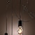 olcso Fürtkialakítású-10 fényes 120 cm-es led függő villanykörte csillár fém fürt festett kivitelek vintage 110-120v 220-240v
