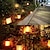 billiga Pathway Lights &amp; Lanterns-låga lykta utomhus vattentät led solar trädgårdslampa 99 leds dans flimrande låga lampor usb laddning sol lykta taklampa innergård balkong landskap dekoration belysning