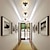 Χαμηλού Κόστους Φώτα Οροφής-Φωτιστικό οροφής ημι-χωνευτό, μοντέρνο φωτιστικό με γυάλινη σκιά, μπρούτζινο φινίρισμα για διάδρομο διάδρομο κουζίνα μπάνιο υπνοδωμάτιο