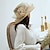 זול כובע מסיבות-כובעים אורגנזה כובע שמש חתונה קנטקי דרבי סגנון קלאסי אלגנטית עם אפליקציות בלוק צבע כיסוי ראש כיסוי ראש
