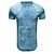 billige basic t-shirts-Herre T-shirt Kortærmet Rund hals Sommer Batikfarvet Mode Klassisk Bekvem Gade Afslappet Sport Sort Blå Dusty Blue Top T-shirt til mænd