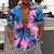 cheap Men&#039;s Printed Shirts-Men&#039;s Summer Hawaiian Shirt Shirt Print Aloha Coconut Tree Turndown Street Casual Button-Down Print Short Sleeve Tops Designer Casual Fashion Breathable Black / White Pink Yellow