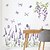 voordelige Decoratiestickers-bloemen planten muurstickers slaapkamer verwijderbare pre-geplakte pvc woondecoratie muurtattoo 1pc
