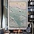 tanie Pejzaże-Hang-Malowane obraz olejny Ręcznie malowane Pionowe Abstrakcja Krajobraz Nowoczesny Zwinięte płótna