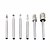 cheap Drill Bit Set-6pcs 1/8‘‘ Shank HSS Steel Rotary Burrs Cutter Engraving Grinding Bit For Rotary File Cutter Tools Woodworking DIY