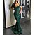 cheap Party Dresses-Women&#039;s Party Dress Sequin Dress Bodycon Long Dress Maxi Dress Dark Green Pure Color Short Sleeve Fall Spring Summer Sequins Party U Neck Slim Wedding Party Wedding Guest 2023 S M L XL