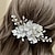 cheap Headpieces-Hair Combs Flowers Headdress Alloy Wedding Special Occasion Cute Romantic With Imitation Pearl Flower Headpiece Headwear