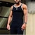 cheap Tank Tops-Men&#039;s Tank Top Vest Top Undershirt Sleeveless Shirt Solid Color Crew Neck Hot Stamping Street Casual Sleeveless Print Clothing Apparel Sports Fashion Comfortable