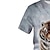 baratos camisetas 3d menino-Para Meninos 3D Animal Tigre Camisa Manga Curta Impressão 3D Verão Primavera Ativo Esportes Moda Poliéster Infantil 3-12 anos Ao ar livre Diário Normal