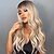 cheap Synthetic Trendy Wigs-HAIRCUBE Long Wavy Ombre Blonde Synthetic Wigs with Bangs Natural Straight Wig For African American Women Coaplay