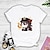 billiga Toppar för anime-cosplay-Genshin Impact Hutao T-shirt Tecknat Manga Anime Harajuku Grafisk Söt Till Par Herr Dam Vuxna Tillbaka till Skolan Varmstämpling
