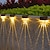 baratos Candeeiros Luzes de Exterior-2/4 pcs luzes de cerca solar ao ar livre luzes de deck branco quente à prova d&#039;água rgb 2 modos luzes de jardim villa pátio decoração paisagem cerca luzes de escada