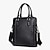 cheap Men&#039;s Bags-Men&#039;s Laptop Bag Briefcase Top Handle Bag Nappa Leather Cowhide Daily Zipper Black