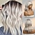 cheap Human Hair Capless Wigs-Human Hair Blend Wig Medium Length Natural Wave Side Part Layered Haircut Asymmetrical With Bangs Blonde Cosplay Curler &amp; straightener Natural Hairline Capless Burmese Hair Women&#039;s All Golden Brown