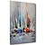 abordables Pinturas abstractas-Pintura al óleo pintada a colgar Pintada a mano Vertical Abstracto Paisaje Moderno Sin marco interior  (sin marco)