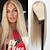cheap Black &amp; African Wigs-Blonde Synthetic Wigs Long Straight Hair Mixed Platinum Blonde Natural Hairline Heat Resistant Fiber Wigs for Fashionable Women