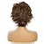 זול פאה מבוגרת-פאה לנשים 2 גוונים חום בהיר אומברה קצר שכבות שיער מתולתל פוני נפוח עמיד בחום 2 צבעים זמינים