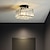abordables Luces de techo y ventiladores-Plafones de 23cm led cristal pasillo luz porche cuadrado metal pintado acabados moderno 220-240v