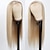 halpa Huippulaadukkaat peruukit-blondit synteettiset peruukit pitkät suorat hiukset sekoitettu platinablondi luonnollinen hiusraja lämmönkestävä kuitu peruukit muodikkaille naisille