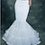 cheap Wedding Slips-Wedding / Party Slips Polyester Floor-length Mermaid and Trumpet Gown Slip / Wedding with Cascading Ruffles