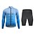 cheap Men&#039;s Clothing Sets-WOSAWE Men&#039;s Cycling Padded Shorts Cycling Jersey with Shorts Long Sleeve Road Bike Cycling Purple Blue Bike Shorts Jersey Clothing Suit Elastane Polyester Breathable Quick Dry Back Pocket Sports