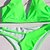 cheap Women&#039;s Swimwears-Women&#039;s Swimwear Bikini 2 Piece Normal Swimsuit Open Back string Pure Color Green White Black Orange V Wire Bathing Suits Sexy Vacation Fashion / Modern / New / Padded Bras