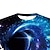 abordables niño 3d camisetas-Chico 3D Galaxia Camiseta Manga Corta Impresión 3D Verano Primavera Activo Deportes Moda Poliéster Niños 3-12 años Exterior Diario Interior Ajuste regular