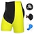 cheap Men&#039;s Shorts, Tights &amp; Pants-21Grams Men&#039;s Bike Shorts Cycling Padded Shorts Bike Shorts Pants Mountain Bike MTB Road Bike Cycling Sports Patchwork Fluorescent 3D Pad Cycling Breathable Quick Dry Green Yellow Polyester Spandex
