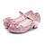 cheap Movie &amp; TV Theme Costumes-Princess Elsa Flower Shoes Girls&#039; Movie Cosplay Mary Jane Sequins Light Purple Golden Rosy Pink Shoes Children&#039;s Day Masquerade World Book Day Costumes