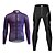 cheap Cycling Jersey &amp; Shorts / Pants Sets-WOSAWE Men&#039;s Long Sleeve Cycling Jersey with Tights Road Bike Cycling Purple Blue Bike Jersey Tights Elastane Polyester Breathable Quick Dry Back Pocket Sports Solid Color Clothing Apparel