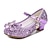 cheap Movie &amp; TV Theme Costumes-Princess Elsa Flower Shoes Girls&#039; Movie Cosplay Mary Jane Sequins Light Purple Golden Rosy Pink Shoes Children&#039;s Day Masquerade World Book Day Costumes